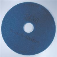 3M Floor-Pad Fiber 432 mm - blau