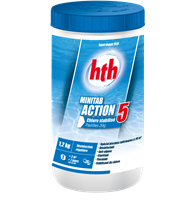 hth Minitab Action 5 - Tabletten à 20 g / hth SPA Multifunktionschlor 20 g Tabletten 1,2 kg