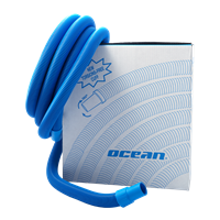 Schwimmbadschlauch Ocean mit elastischer Muffe d=38mm blau l=9m