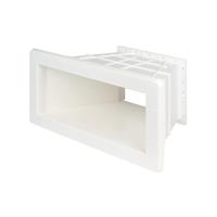 Verbreiterung für Skimmer Ocean M5 Edelstahleinsätze A4 ABS weiss