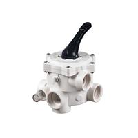 Rückspülventil V6 ND SM10 3 1 1/2" ABS weiss Gewinde BSP, Top+Bottom Klebe d50 metrisch MOP 3,5 bar 