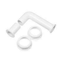 Verrohrungsset ASTRAL für Rückspülventil mit Überwurfmutter 2" PVC weiss d63 