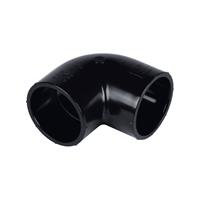 Winkel 90° PVC grau Klebe d75 PN16