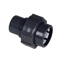 Übergangsverschraubung FlexFit DN40 PVC grau Klemm - Klebestutzen d50 PN4