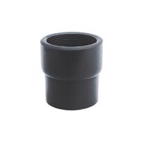 Reduktion Typ "B" kurz PVC grau Klebestutzen D/Innengewinde d50 - 1/2" BSP PN16 