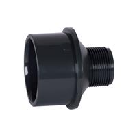 Übergangs-Muffennippel PVC grau Klebemuffe-Außengewinde 32/40-1 1/4" BSP PN16