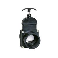 Absperrschieber DN65 PVC grau PVCu Klebemuffe d75 metrisch MOP 3,5 bar
