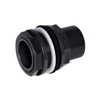 Behälterverschraubung PVC grau Klebemuffe/Klebestutzen-AG 32/40-1 1/4" BSP EPDM + PP