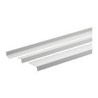 Blechwinkel 90° beschichtet 50x50x2000 mm, innen beschichtet, grau