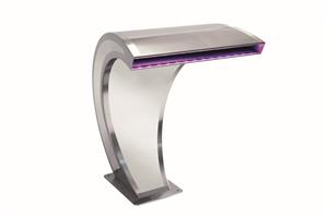 AQA Wasserfall 300mm Edelstahl mit LED Beleuchtung inkl. Fernsteuerung (316L)