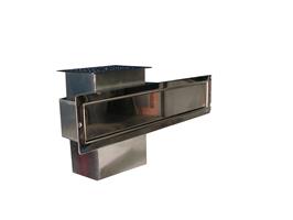 AQA Skimmer Edelstahl (316L) SKRC, Breite 535mm x 125mm Höhe für Folienbecken