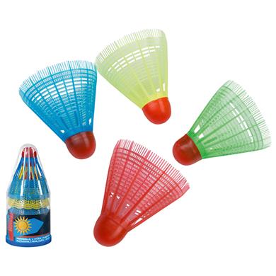 Federbälle 4er-Set farbig
