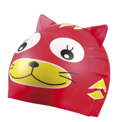Badekappe Kinder Silikon Katze 